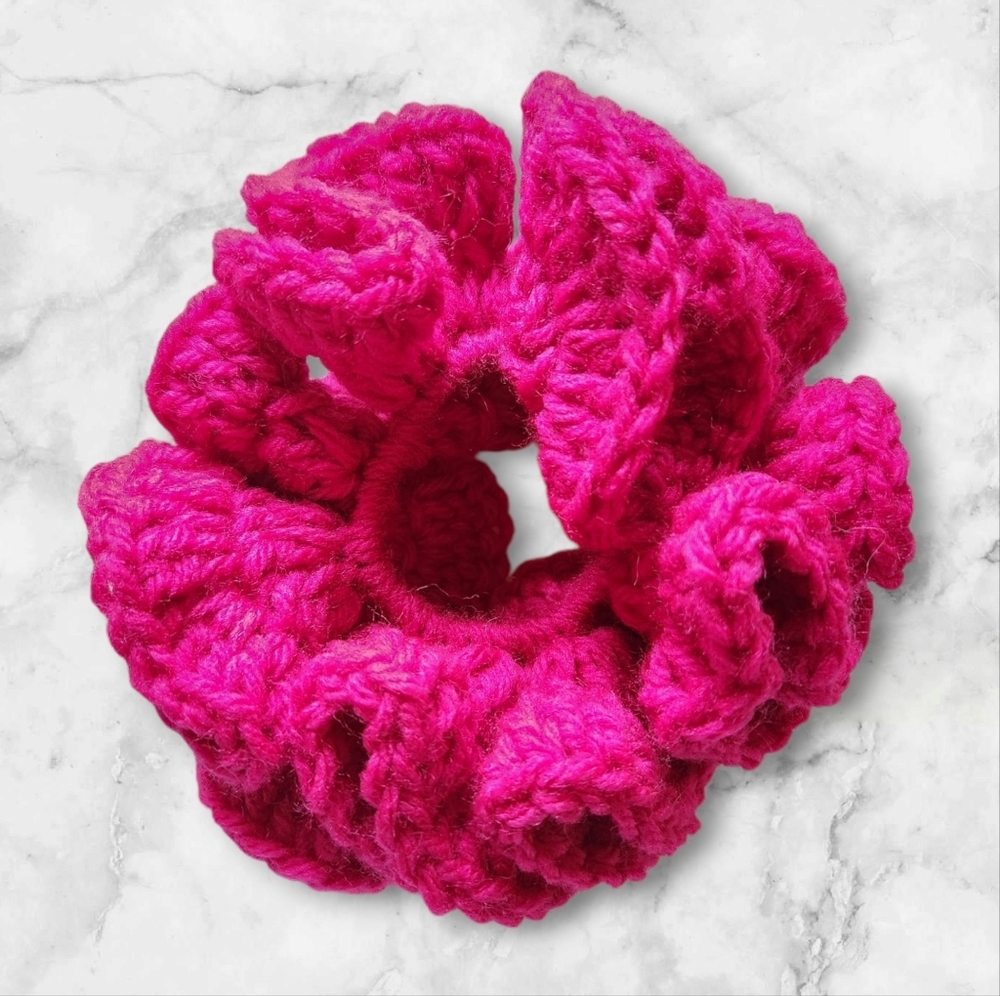 Hot Pink Large Scrunchie